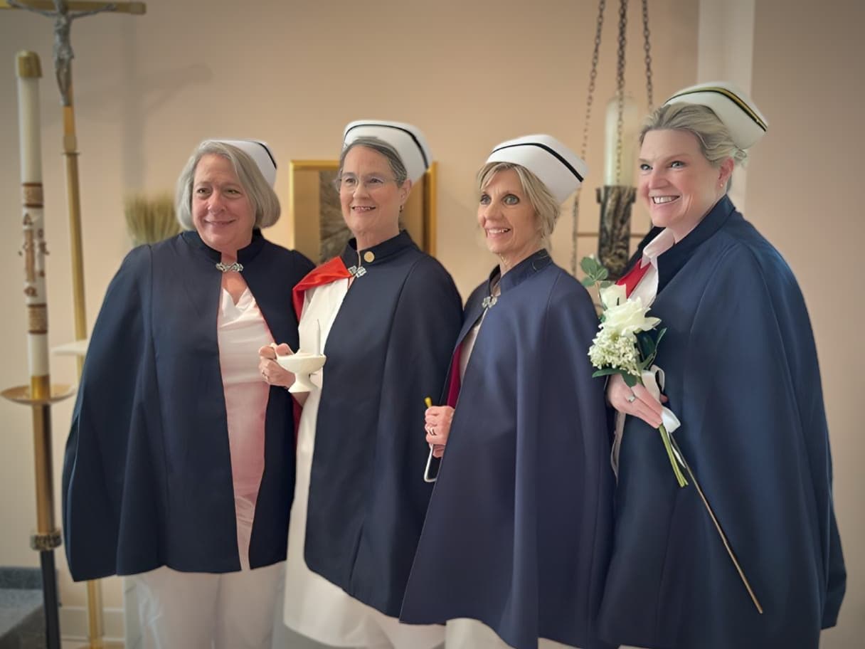 Nurse Honor Guard Members in Ceremonial Capes